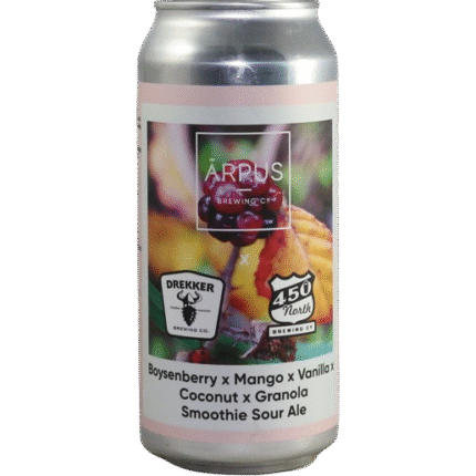 Ārpus X Drekker X 450 North Boysenberry X Mango X Vanilla X Coconut X Granola Smoothie Sour Ale