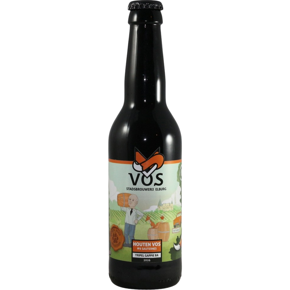 Houten Vos (Barrel Aged) #9 - Tripel BA Sauternes Houten Vos (Barrel Aged) #9 - Tripel BA Sauternes